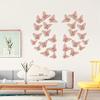 3D Butterfly Wall Stickers, 72Pcs 3 Sizes 3 Styles, Removable Metallic Wall Decals Fridge Sticker Room Mural Decoration for Kids Bedroom Nursery Classroom Party Wedding Decor DIY Gift (Rose Gold) view 4