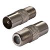 POBADY 2PCS TV Aerial Coaxial Cable Adapter F Type Female to TV Male Adapter DVB-T T2 TV Tuner Antenna Adapter HD TV for TV Ariel BK LED 4K 3D UHD TV view 1