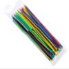 100Pcs Self-locking Nylon Cable Ties For Home Cable Management Labels Plastic Loop Ties Plastic Wire Zip Binding Wrap Straps Mix 10 Color (2.5 * 200/2.5 * 150/2.5 * 100) (Color : 100mm) view 2