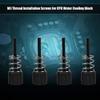4Pcs/Pack Aluminum M3 Installation Screws for CPU Water Cooling Block, for 1150 1151 1155 1156 1366 775(Black) view 3