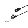 POBADY FM Radio Antenna Dipole Antenna 75 Ohm Black T Type Indoor Antenna Push On F Plug Male Connector Compatible with Stereo Receiver Home Amplifier Car Radio view 3