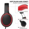 RORSOU R10 Over-Ear Headphones with Microphone, Lightweight Folding Stereo Bass Headset with 1.5M No-Tangle Cord, Portable Wired Headphones for Smartphone Tablet Computer MP3 / 4 (Black) view 4