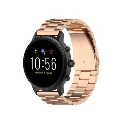 BabyValley Metal Band Compatible with Garmin Venu 2S Band Stainless Steel Wristband with Tool Replacement Bracelet Strap Bands for Venu 2S (Rose Gold)