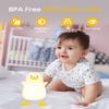 Amaredom Cute Duck Night Light, Squishy Duck Lamp, Silicone Dimmable Nursery Nightlight, Rechargeable LED Bedside Lamp with 20 Minutes Timer & Tap Control for Kids Baby Toddler Decor Bedrooms view 2