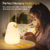 Amaredom Cute Duck Night Light, Squishy Duck Lamp, Silicone Dimmable Nursery Nightlight, Rechargeable LED Bedside Lamp with 20 Minutes Timer & Tap Control for Kids Baby Toddler Decor Bedrooms view 4