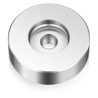 45 Record Adapter for Turntable RPM Record Player for 7 Inch Vinyl Players Turntables Solid Aluminum Dome(Silver)