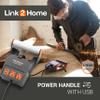 Link2Home 20 Ft. Power Handle Extension Cord W/ 2 Outlets & 2 USB Ports - Wall Bracket & Hardware Included view 3
