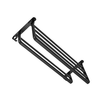 Cabilock 1pc Wall-Mounted Decorative Storage Rack Hook Shelf for Bathroom Non-Punching Towel Holder Design for Home Organization