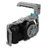 KONDOR BLUE 6K Pro Cage with Top Handle Compatible with Blackmagic Design | Lightweight Aerospace Grade Aluminum | Multiple Mounting Points | Built-in HDMI & USB C Cable Clamps | Space Gray view 3