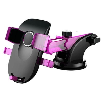 DXIUMZHP Vehicle Mounts Suction-Cup Phone Mount Car Mobile Phone Suction Cup Bracket, The Instrument Panel Navigation Supports The Mobile Phone Holder (Color : Purple)