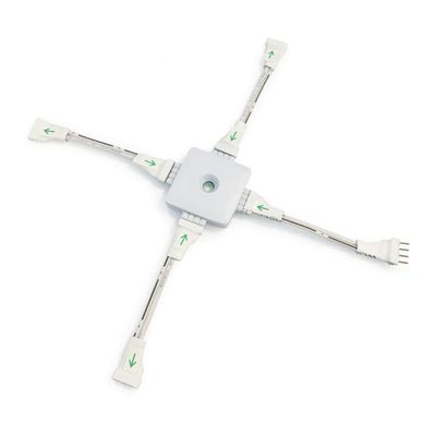 NoraLighting NARGB-701W X Splitter Cable for RGB & CCT Tape Light, White