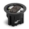 Lew Electric Round Floor Box Kit (Screw Plugs, Brass) view 2