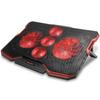 Enhance Cryogen 2 Laptop Cooling Pad (Red) - Upto 17" Screen Size Notebook, Gaming Console Support - 5 Fan(s) - 523.6 gal/min - Red view 1