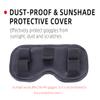 CZFRIEND Goggles V2 Protective Cover Dust-Proof Sun Protection Antenna Memory Card Storage Bag Storage Bag with Lens Protective Film for DJI FPV view 4