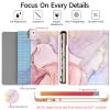 Backlit Keyboard Case for iPad 10.2 9th 8th 7th Generation - Wireless Detachable Keyboard Thin Slim Smart Folio Stand Tablet Cover Case for iPad 10.2 Inch/iPad Air 10.5"(3rd Gen)/iPad Pro 10.5", Pink view 4
