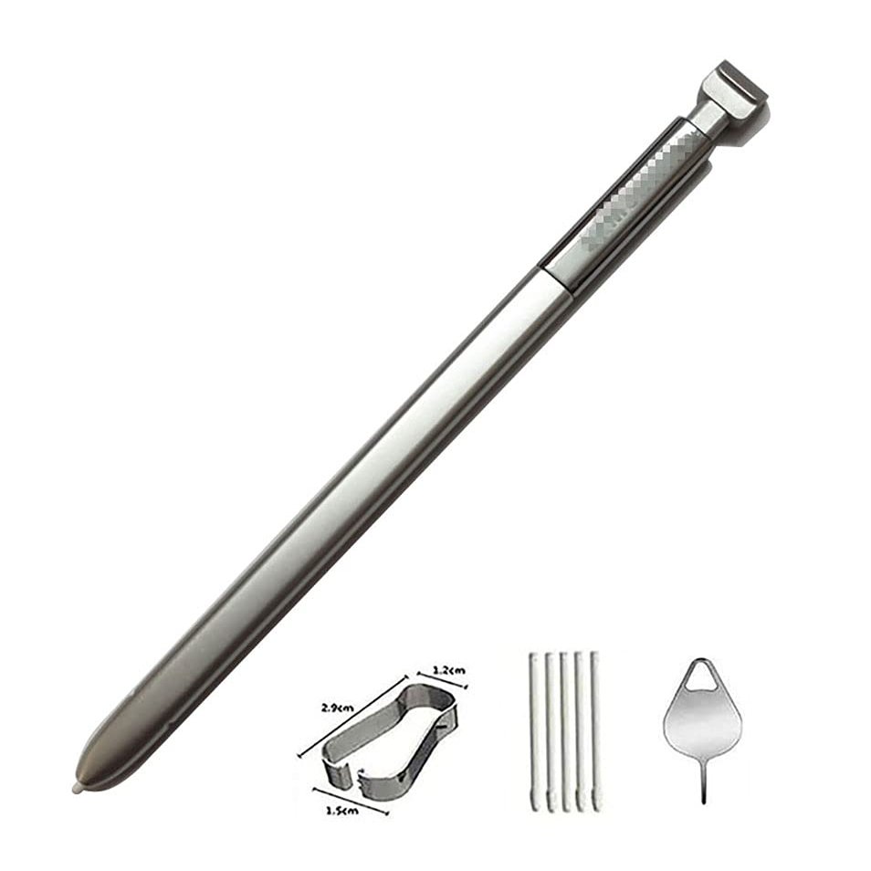 A-creator Chromebook Plus V2 Stylus Pen Replacement for Samsung Chromebook Plus V2 XE520QAB-K01US XE520QAB-K02US XE520QAB-K03US XE525QBB XE521QAB Stylus Touch S Pen + TipsNibs (Silver)