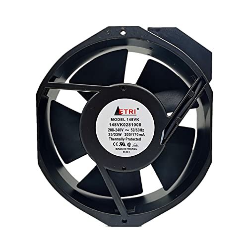 148VK0281000 ETRI 208/240V 35/33W 17215038mm Chassis Cabinet Cooling Fan