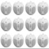 Rockville D4-70 White Dual 4-in 70V Commercial/Restaurant Wall Mount Speakers, Indoor Outdoor Use, Weather Resistant ABS Cabinet, 12-Piece view 1