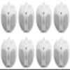 Rockville D4-70 White Dual 4-in 70V Commercial/Restaurant Wall Mount Speakers, Indoor Outdoor Use, Weather Resistant ABS Cabinet, 8-Piece view 1
