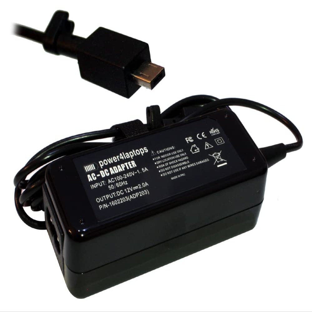 Power4Laptops AC Adapter Laptop Charger Power Supply Compatible with Asus Chromebook Flip C100PA-DB02