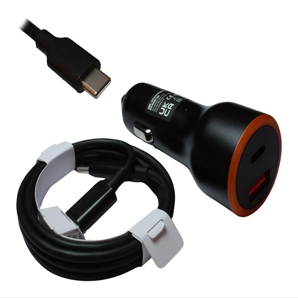 Power4Laptops DC Adapter Laptop Car Charger Compatible with HP Spectre 13-aw0159TU