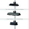 Add-On Magnetic Speaker Holder - CTA Add-On Magnetic Speaker Holder for Paragon Locking Wall Mounts - 25-milimeter Tube Floor Stands & Other CTA Products - Black - (ADD-SPKB) view 2