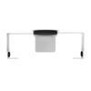 Add-On Magnetic Speaker Holder - CTA Add-On Magnetic Speaker Holder for Paragon Locking Wall Mounts - 25-milimeter Tube Floor Stands & Other CTA Products - White - (ADD-SPKW) view 3