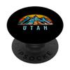 Vintage Utah Retro Mountains Distressed PopSockets Adhesive PopGrip view 1