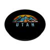 Vintage Utah Retro Mountains Distressed PopSockets Adhesive PopGrip view 2