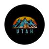 Vintage Utah Retro Mountains Distressed PopSockets Adhesive PopGrip view 3