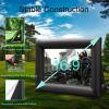 QILEBA 20 Feet Inflatable Projector Movie Screen for Outdoor, Portable Blow Up Projection Screen with Air Blower, Front/Rear Projection for Backyard Pool Party Movie Nights (20ft) view 4