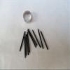 10 Pcs Black Standard Pen Nibs for WACOM CTL-490, CTL-690, CTH-490, CTH-690 w/Removal Ring view 2