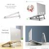 2 in 1 Laptop Stand for Desk, Laptop Holder Riser Computer Stand Aluminum Vertical Notebook Stand Compatible with MacBook Air/Pro Dell HP Lenovo, More 10-17" Laptops-Gray view 3