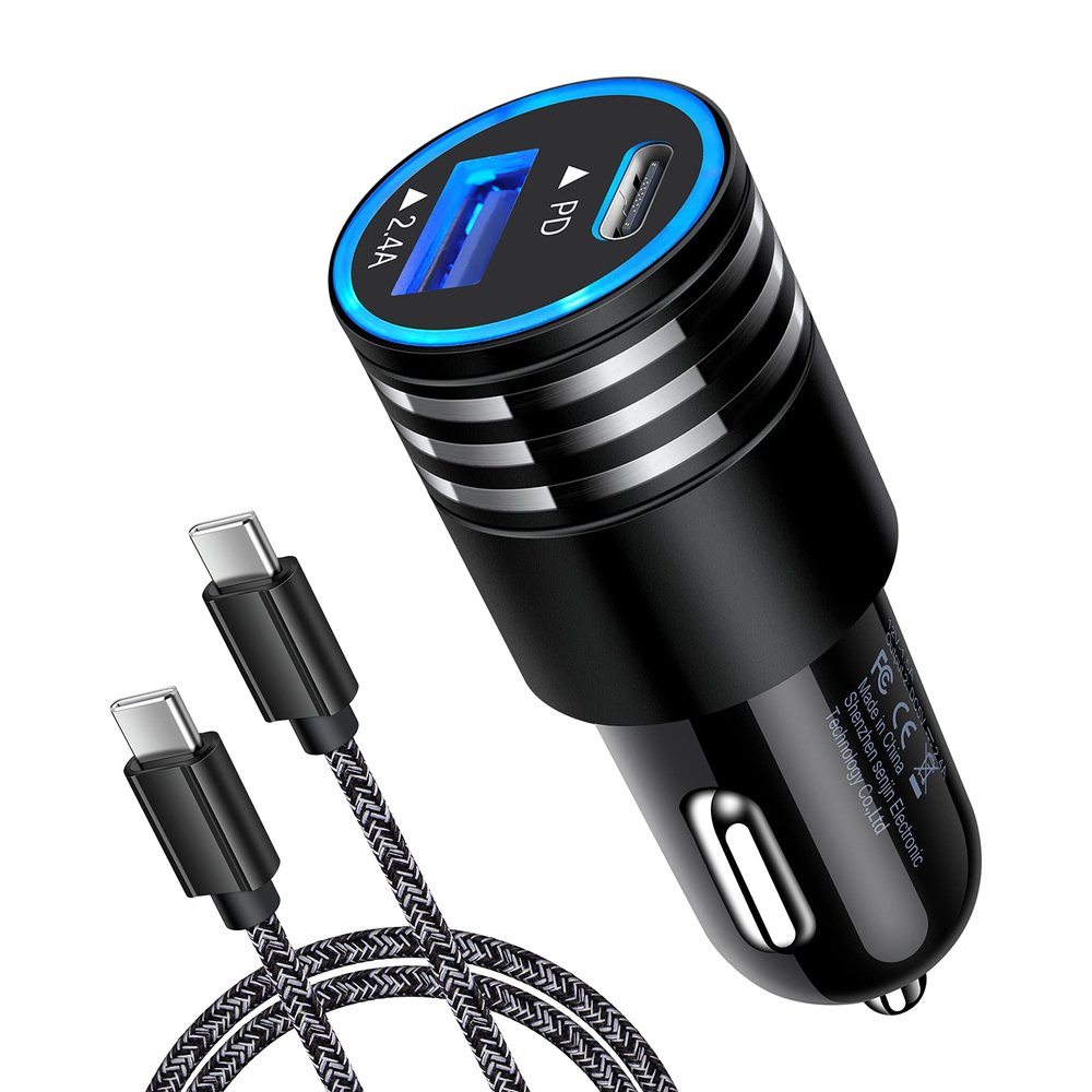 Car Charger Fast Charge 30W USB C Car Adapter,Type C to C Cable for Google Pixel 10a 10 Pro XL/Fold 9 Pro,8a 8 7a 7 6a 6 5 4a 3a 4 3 2 XL,Samsung Galaxy S26 Ultra S25 A17 S24 S23 S22 S21 S20 A12 A32