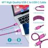 Fast Type C Car Charger for Samsung Galaxy S26 Ultra S26 Plus S24 S23 S22 S22+ S21 S20 A53 Z Flip 7 6 5 4 Z Flod A32 A72 A12 A52 A21 A50 A51,30W USB C PD Car Block,6FT Fast Charging USB C to C Cable view 4