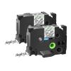 GREENCYCLE Compatible for Brother P-Touch TZe-151 TZe151 AZE Tape 24mm 0.94 Inch 1" Black on Clear Laminated Label Tape for PT2730 PT9600 PTD600VP PTD800W PTH500LI PTP700 PTP710BT PTP750W, 2 Pack view 1