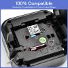 GREENCYCLE Compatible for Brother P-Touch TZe-151 TZe151 AZE Tape 24mm 0.94 Inch 1" Black on Clear Laminated Label Tape for PT2730 PT9600 PTD600VP PTD800W PTH500LI PTP700 PTP710BT PTP750W, 2 Pack view 4