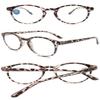 KOOSUFA Blue Light Blocking Reading Glasses Round Women Men Spring Hinge Lightweight Computer Reader Eyeglasses Eyewear Tortoise +1.25 view 3