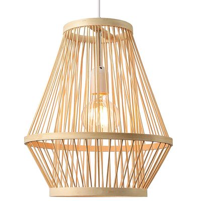 CSSYKV Chinese Style Bamboo Woven Lamp Chandelier Creative Lighting Restaurant Hanging Lamp Japanese Dining Bamboo Woven Craft Lamp Pendant Light Living Room Ceiling Bedroom Lamp