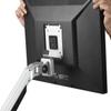 Ergonomic Single Monitor Arm with Easy to Adjust Pneumatic Lift, Slim Profile, Clamp Mount, Holds Monitors up to 27" with Wire Management, Silver view 3