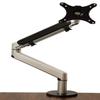 Ergonomic Single Monitor Arm with Easy to Adjust Pneumatic Lift, Slim Profile, Clamp Mount, Holds Monitors up to 27" with Wire Management, Silver view 4