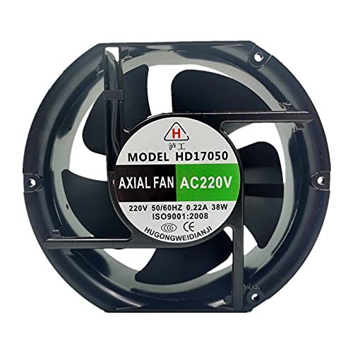 HD17050 AC220V 0.22A 38W 172x150x51mm Cabinet high air Volume Fan