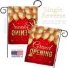 Grand Opening Balloon Garden Flag Set with Stand Novelty Merchant Open Sale Store Retail Business Advertisement Promotion Small Decorative Gift Yard House Banner Made In USA 13 X 18.5 view 3