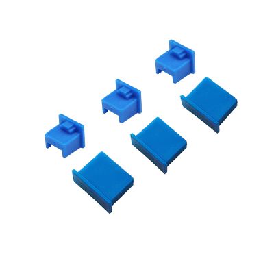 20 PCS Universal Laptop Plastic Dust Plugs Protector Stopper Cover Computer Port Cover PC Interface Stopper Socket Protect Kit for Ethernet Hub Port RJ45, USB A Type Socket (Blue)