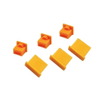20 PCS Universal Laptop Plastic Dust Plugs Protector Stopper Cover Computer Port Cover PC Interface Stopper Socket Protect Kit for Ethernet Hub Port RJ45, USB A Type Socket (Yellow)