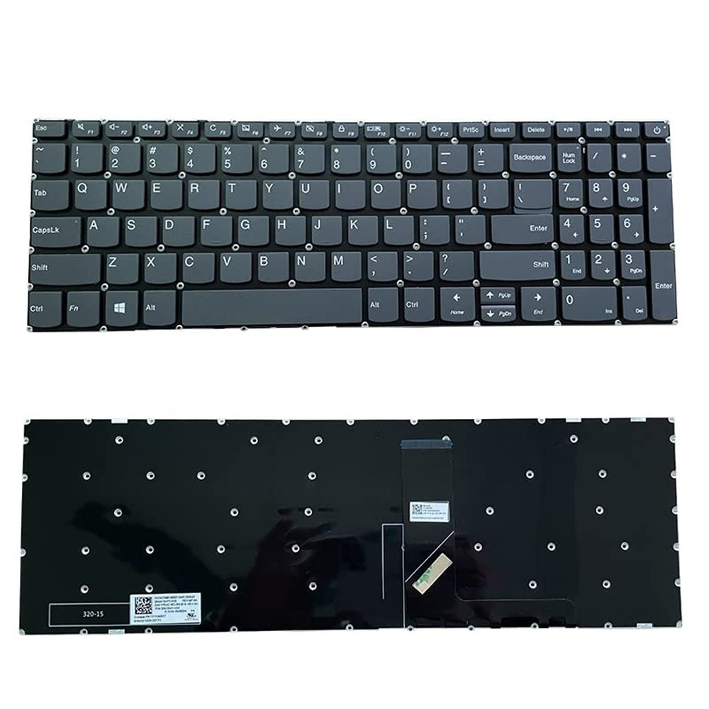 for Lenovo ideaPad 320-15 320-15ABR 320-15AST 320-15IAP 320-15ISK 320S-15ISK 320S-15IKB 320S-15IKBR Gray keycaps Without Frame Without Backlight US Laptop Keyboard SN20N0459116 AE08L010 NSK-BY1SQ01