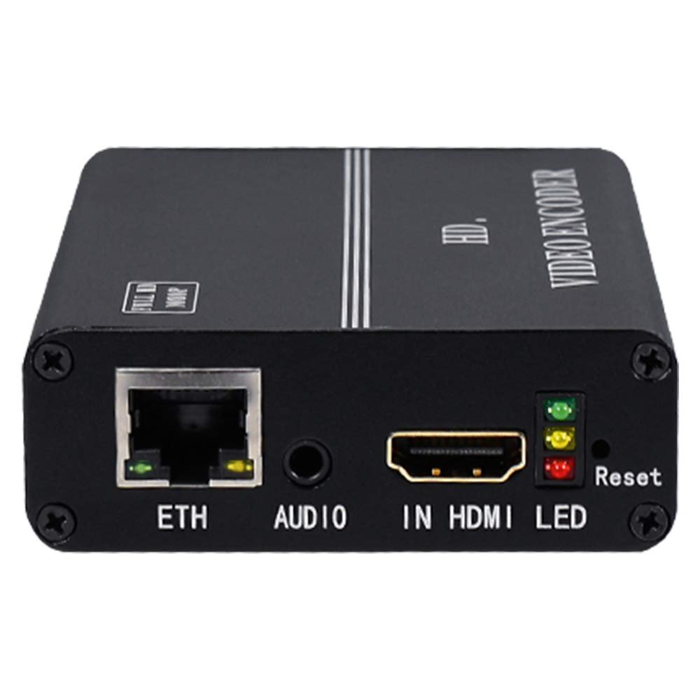 HaiweiTech HAH-101V H.264 CVBS VGA YPBPR HDMI Encoder 1080P Live Streaming Video Encoder Support SRT HLS RTMPS HTTP RTSP RTMP UDP for YouTube, Wowza Live Streaming(MINI)