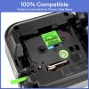 GREENCYCLE Compatible for TZ TZE D31 TZe-D31 AZE D31 0.47 Inch 1/2" Black on Fluorescent Green Laminated Label Tape 12mm x 5m for PTD210 D400AD D600 PTH100 PTH110 PT1290 PT-1230PC, 3 Pack view 2