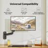 BONTEC Monitor Wall Mount Arm, VESA Gas Spring Height Adjustable, for 13-42 Inch Screens, Max 19.8lbs, Swivel, Tilt, Space-Saving Desk Mount, Easy Installation, Single Arm TV Mount, Max VESA 200x200 view 2