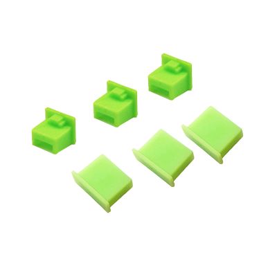 20 PCS Universal Laptop Plastic Dust Plugs Protector Stopper Cover Computer Port Cover PC Interface Stopper Socket Protect Kit for Ethernet Hub Port RJ45, USB A Type Socket (Green)